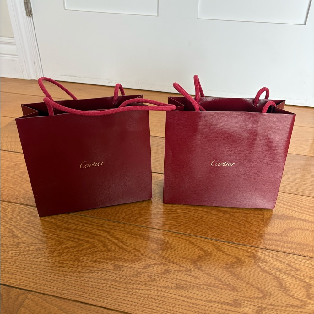 Cartier shopping bags